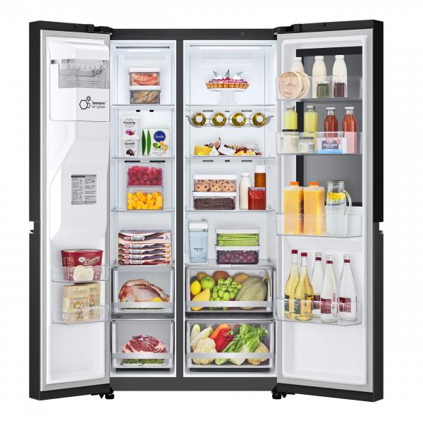GSGV81EPLL FRIGO SBS 2P 635LT H179-L91 NF E BLACK DISP-TAN ISTAVIEW DOORINDOOR