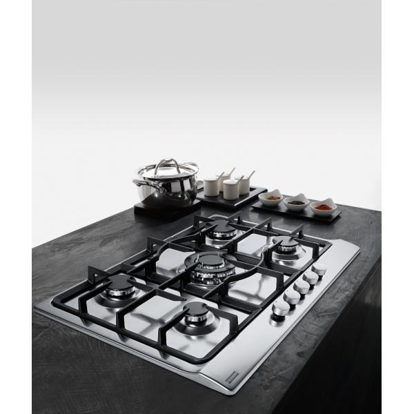 Franke FHSL 755 4 GAV TC XS C Acciaio inox Da incasso 75 cm Gas 5 Fornello(i)