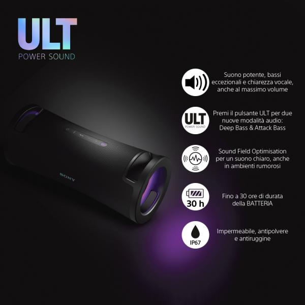 SRSULT70B.EU8 DIFFUSORE BT ULT FIELD 7 BLACK 30H