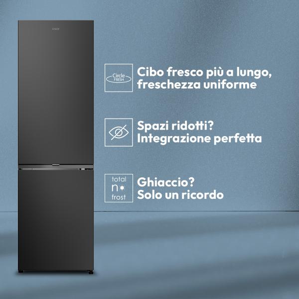 CNCQ2T518EB FRIGO COMBI 279LT H180-L55 NF BLACK E