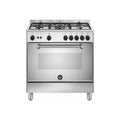 CUCINA 80X50CM 5F/GAS F.GAS VENT. AMERICANA INOX