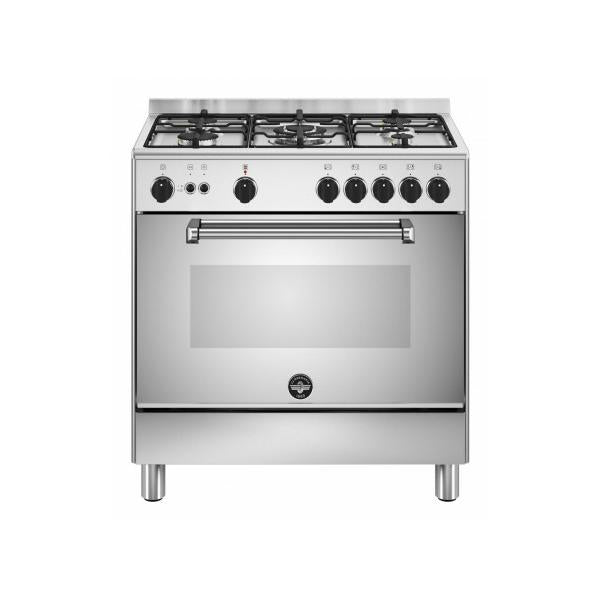 CUCINA 80X50CM 5F/GAS F.GAS VENT. AMERICANA INOX