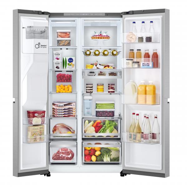 GSLE91MBAC FRIGO SBS 2P 628LT H179-L91 NF C INOX DISP-TAN WIFI DOOR COOLING