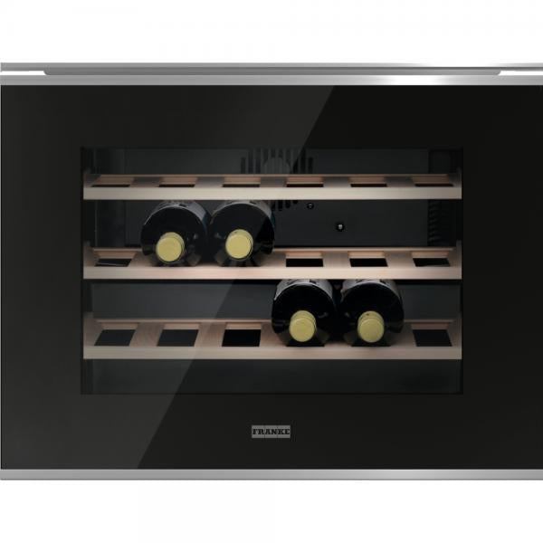 Franke FMY 24 WCR Cantinetta vino con compressore Da incasso Nero, Acciaio inox 24 bottiglia/bottiglie