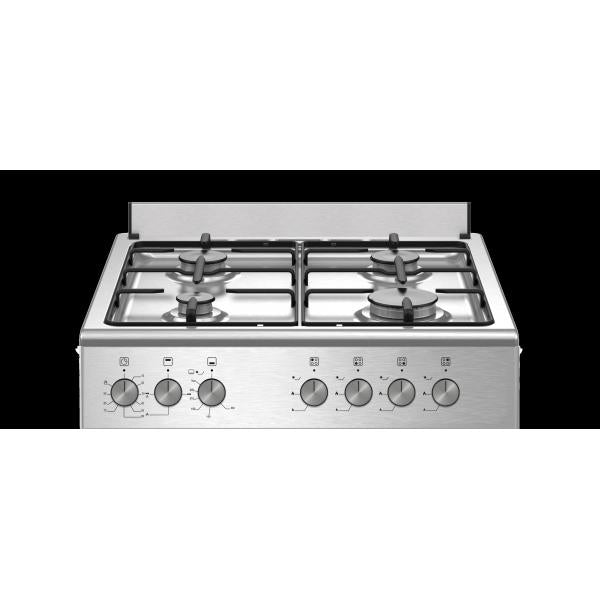 CUCINA 60CM 4F/GAS F.GAS VENT. INOX