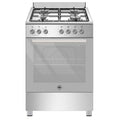 CUCINA 60CM 4F/GAS F.GAS VENT. INOX