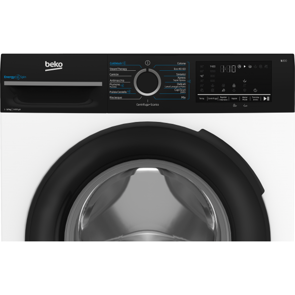 BMGWT41241B LAVATRICE CF 12KG 1400G A INV DISP VAP OBLO NERO
