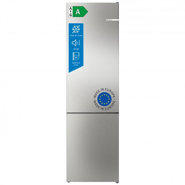 COMBI 363LT CE.A-10% NOFROST ACCIAIO SPAZZOLATO