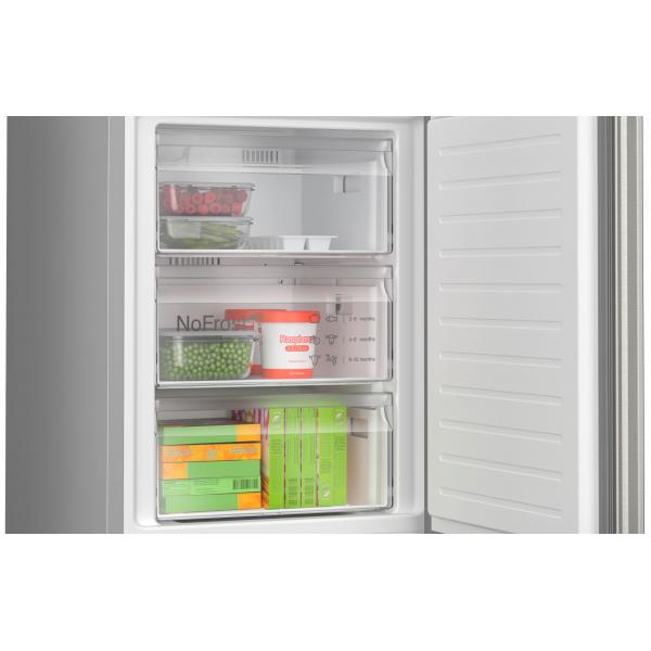 COMBI 363LT CE.A-10% NOFROST ACCIAIO SPAZZOLATO