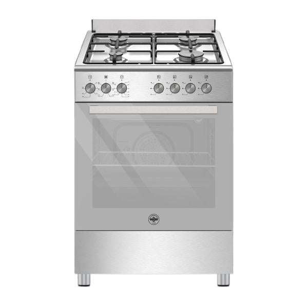 SE664EX/24 CUCINA 60X60 EL MULTI 4F INOX GRIGLIE SMALTATE CONTAMINUTI ALZATINA
