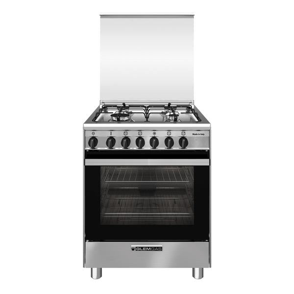 CUCINA 60CM 4F/GAS F.ELETT.MULTI VENTILA.CL.A INOX