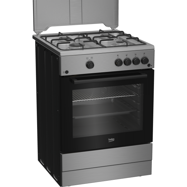FBG62010DX CUCINA 60X60 FORNOGAS 4F INOX COPERCHIO METALLO