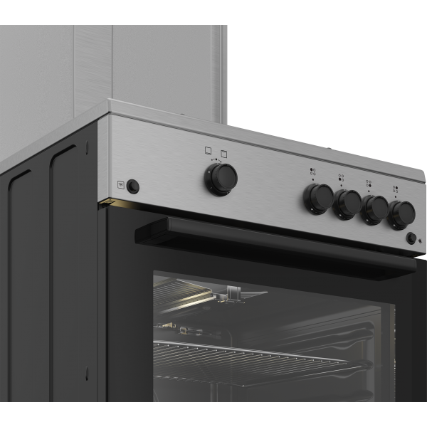 FBG62010DX CUCINA 60X60 FORNOGAS 4F INOX COPERCHIO METALLO