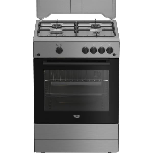 FBG62010DX CUCINA 60X60 FORNOGAS 4F INOX COPERCHIO METALLO