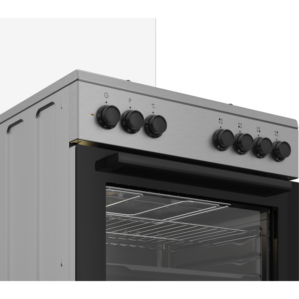 FBE62120XD CUCINA 60X60 FELETTR VENTILATO 4F INOX CLASSE A COPERCHIO VETRO