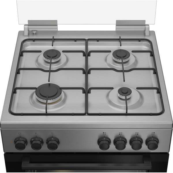 FBE62120XD CUCINA 60X60 FELETTR VENTILATO 4F INOX CLASSE A COPERCHIO VETRO