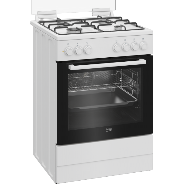 FBE62011WC CUCINA 60X60 FELETTR VENTILATO 4F BIANCO CLASSE A COPERCHIO VETRO