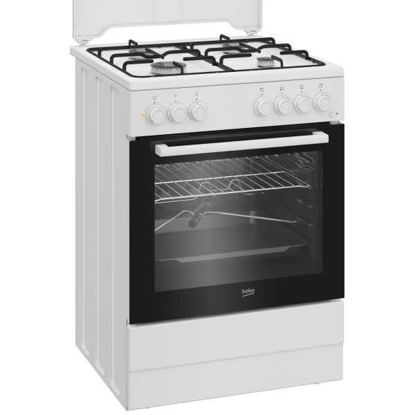 FBST62110DW CUCINA 60X60 FELETTR STAT 4F BIANCA COPERCHIO METALLO
