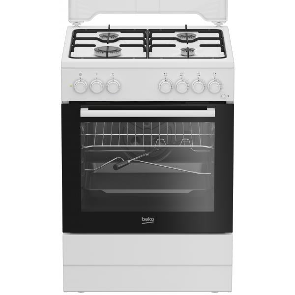FBST62110DW CUCINA 60X60 FELETTR STAT 4F BIANCA COPERCHIO METALLO