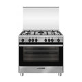CUCINA 90CM 5F/GAS F.GAS MULTI VENT. GRILL EL.INOX