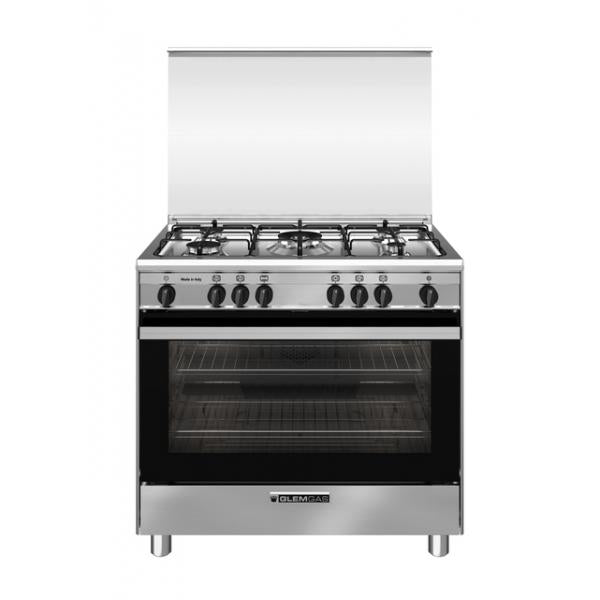 CUCINA 90CM 5F/GAS F.GAS MULTI VENT. GRILL EL.INOX