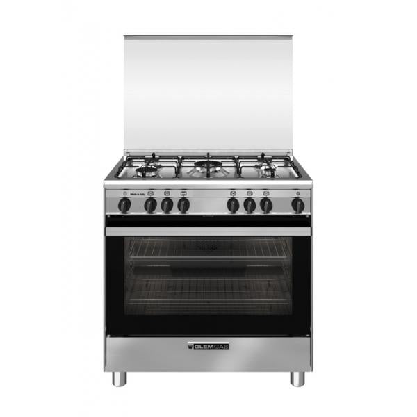 CUCINA 80CM 5F/GAS F.GAS MULTI VENT.GRILL EL.INOX