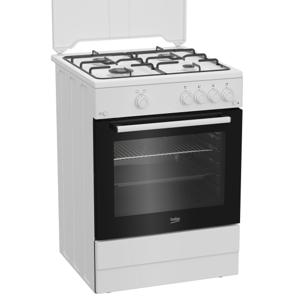 FBG62010DW CUCINA 60X60 FORNOGAS 4F BIANCA COPERCHIO METALLO