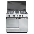 CUCINA 86X50 4FGAS+2Z.EL. F.ELE.COPERC.METALL.INOX