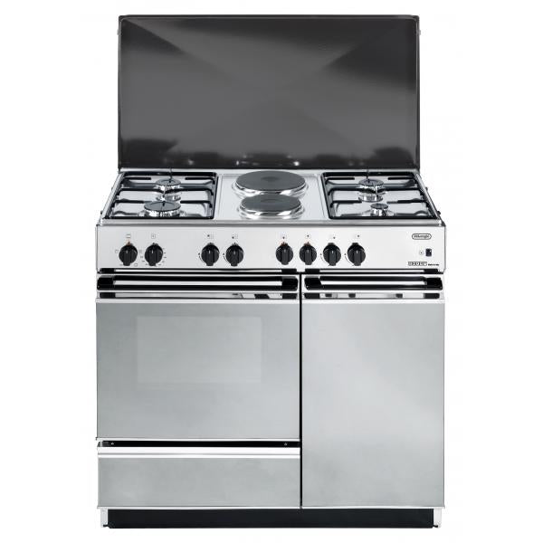 CUCINA 86X50 4FGAS+2Z.EL. F.ELE.COPERC.METALL.INOX