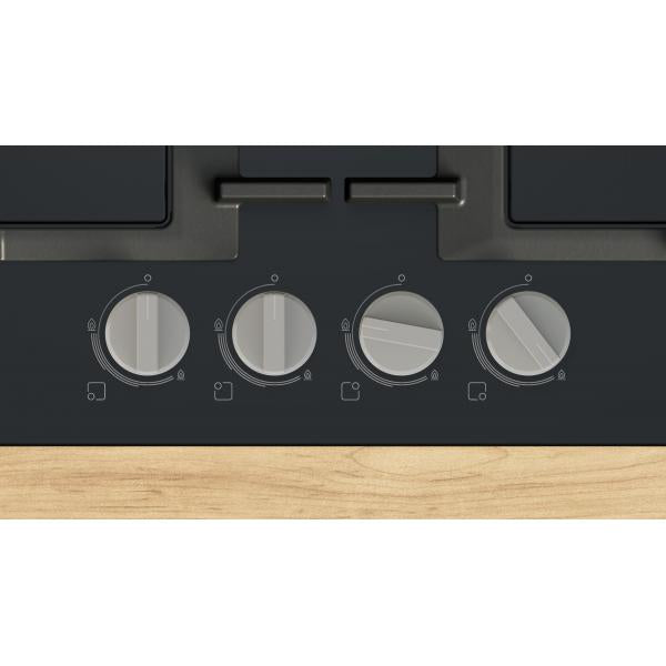 PNP6B6K40 PIANO COT 60CM 3F-1TC VETRONERO GHISA