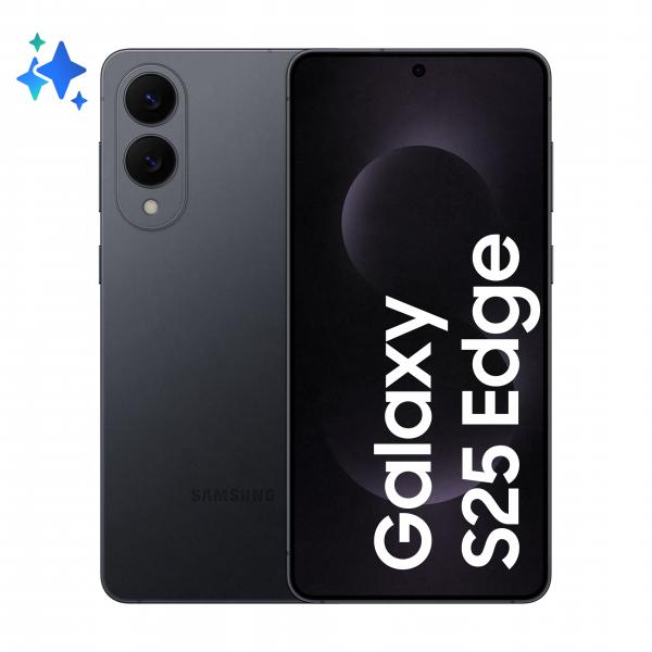 SM-S937BZKGEUE S.PHONE 5G S25EDGE BK 6.7QHD+ 8CORE 12/512GB FOTO 200+12MP FRONT 12MP