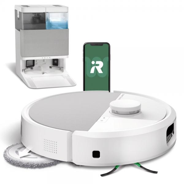 ROBOT ASPIR.LAVA C/BASE SVUOT. PANNI ESTEND.BIANCO