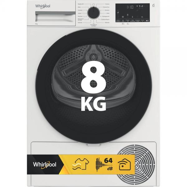 ASCIUG.C/FRONT 8KG CE.D DISP.DIGIT VAPORE