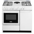CUCINA 86X50 4GAS+1PIAST.EL. F.EL.COPERC.METAL.BIA