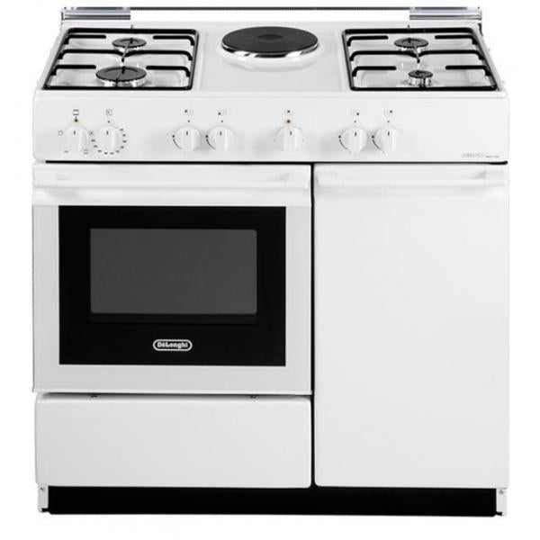 CUCINA 86X50 4GAS+1PIAST.EL. F.EL.COPERC.METAL.BIA