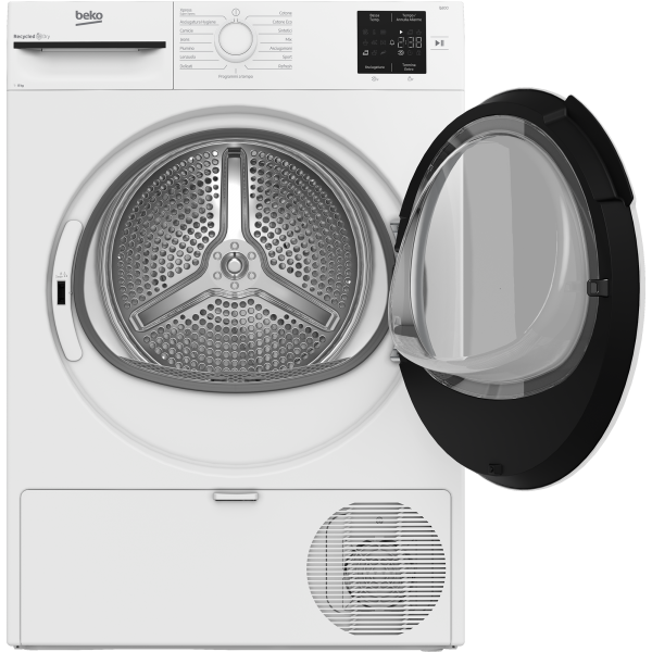 BMT83EW ASCIUG SNELLA 8KG D P54CM PLANA OBLO BIANCO