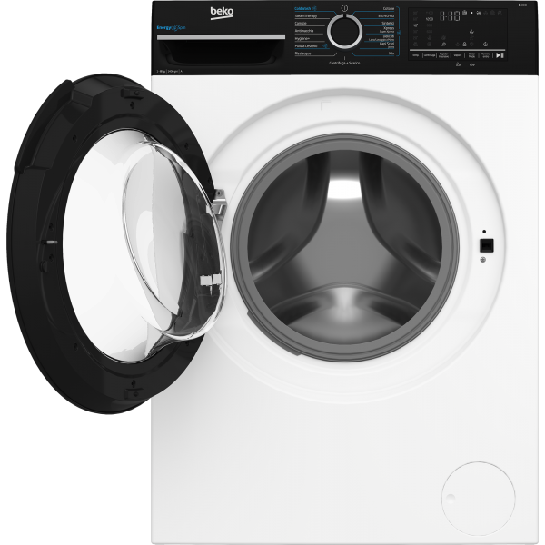 LAV.C/FRONT 8KG 1400GIRI CE.A-10% INV.VAP.OBLO NER