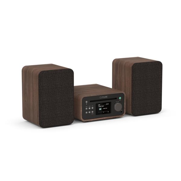 MICRO HIFI CLASSIC STEREO MINI COFFEE BROWN/WALNUT