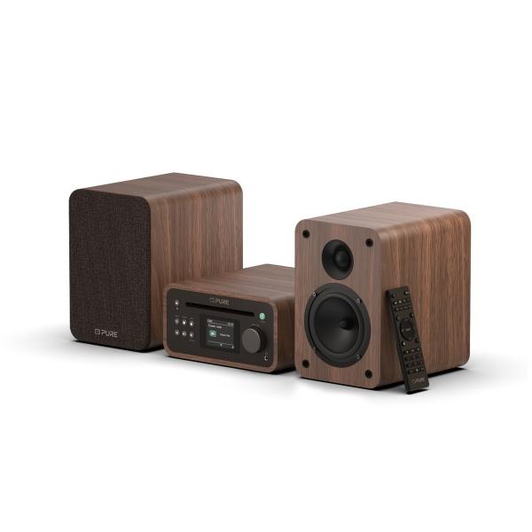 MICRO HIFI CLASSIC STEREO MINI COFFEE BROWN/WALNUT