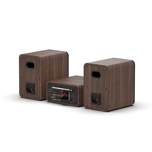 MICRO HIFI CLASSIC STEREO MINI COFFEE BROWN/WALNUT