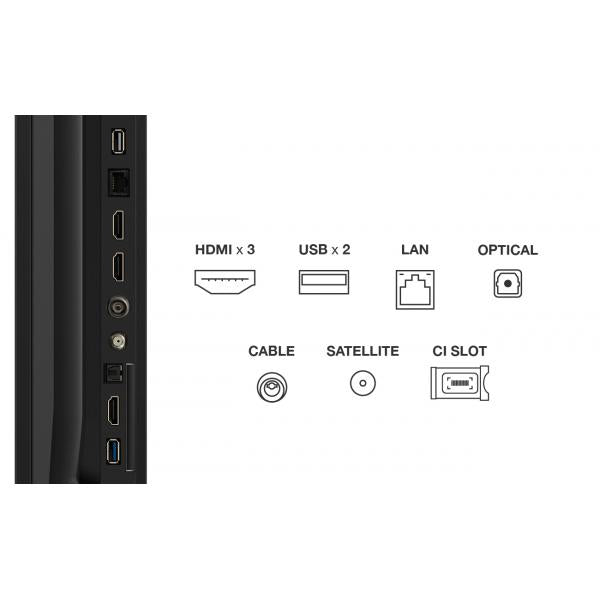 85T69C TVC LED 85 QLED 4K SMART TV HDR10+ 60 Hz DOLBY VISION ATMOS P. LATERALI