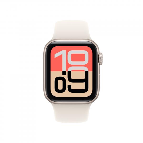 MEH34QL/A Apple Watch SE 3 GPS 40mm Starlight Aluminium Case with Starlight Sport Band - S