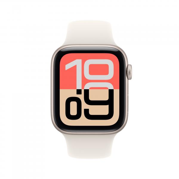 MEHJ4QL/A Apple Watch SE 3 GPS 44mm Starlight Aluminium Case with Starlight Sport Band - M