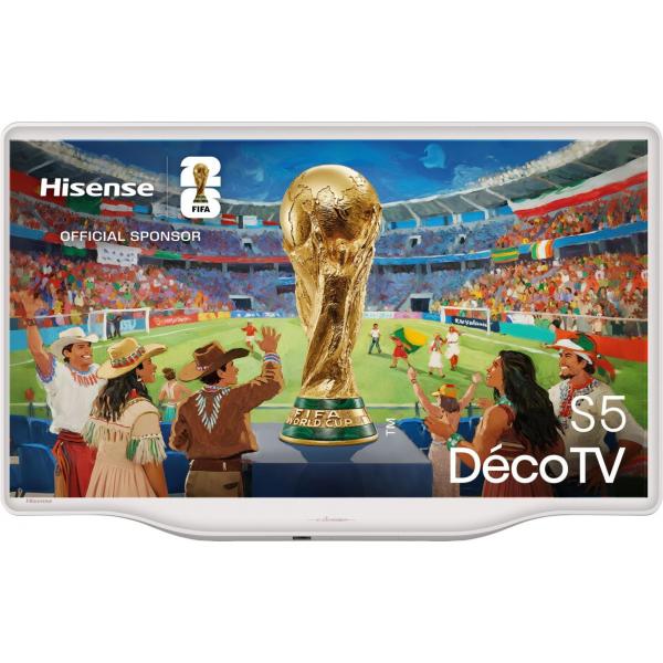TV QLED 32"FHD DVBT2/S2 SMART VIDAA DECO'TV WHITE