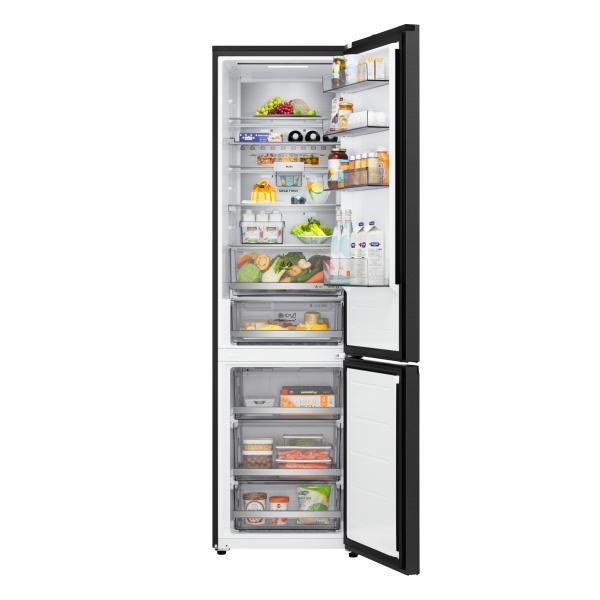 GBBS726BEV FRIGO COMBI 375LT H201 NF B BLACK 33DB BACK STEEL DOORCOOLING