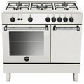 CUCINA 90CM 5F/GAS F.GAS +STIPET. AMERICANA BIANCO