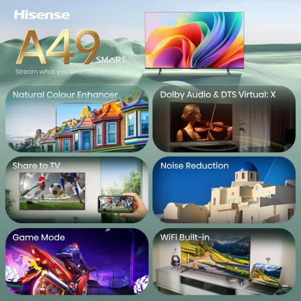 TV LED 40"FHD DVBT2/S2 SMART VIDAA