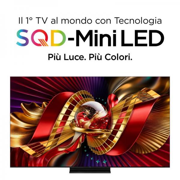 55C8L TVC LED 55 MINILED SQD GOOGLE TV 144 Hz HDR 3000 NIT AUDIO B.&O. BASE CENTRALE