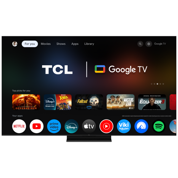55C8L TVC LED 55 MINILED SQD GOOGLE TV 144 Hz HDR 3000 NIT AUDIO B.&O. BASE CENTRALE
