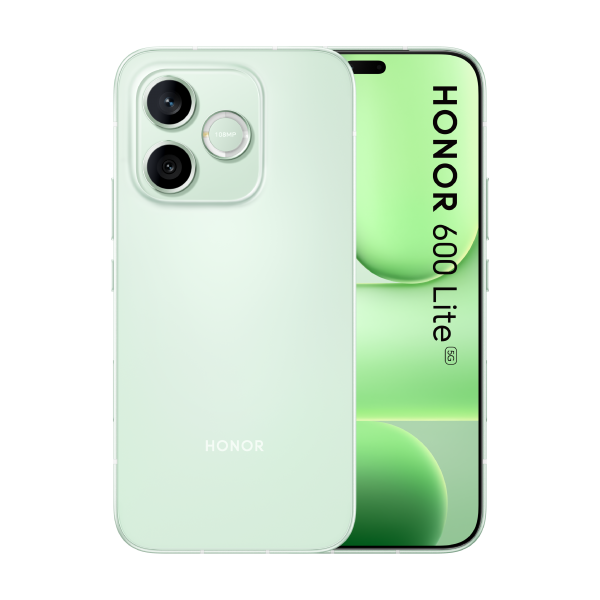 HONOR 600LITE GREEN + WATCH S.PHONE 6.6AMOLED 120HZ 8CORE 8/256 FOTO 108+5MP FRONT 16MP 6520mAh + WATCH 2i